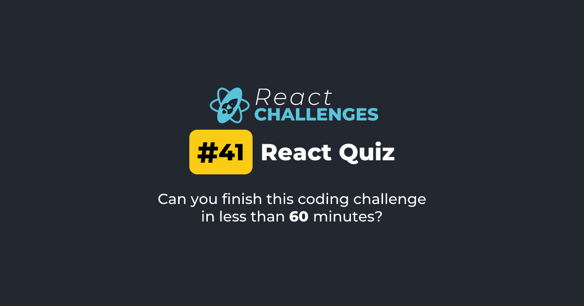 React Challenge #41 - React Quiz | React Challenges